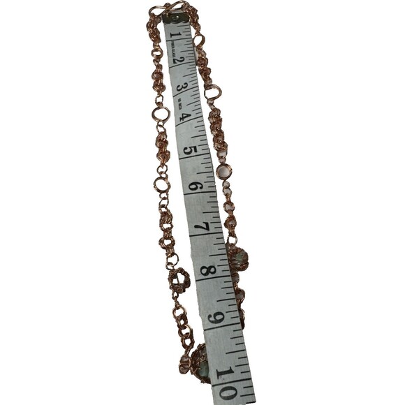 Copper Wire Necklace Earrings And Bracelet Set With Dyed Jasper Hand Made - Picture 9 of 13